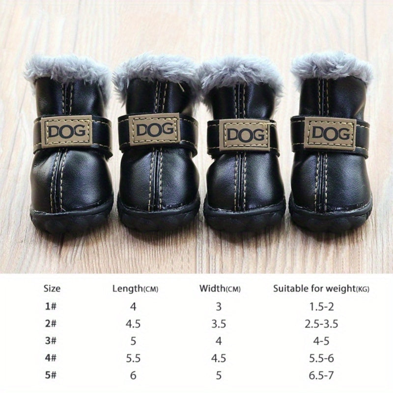 Dog Snow Boots - Waterproof Winter Dog Shoes