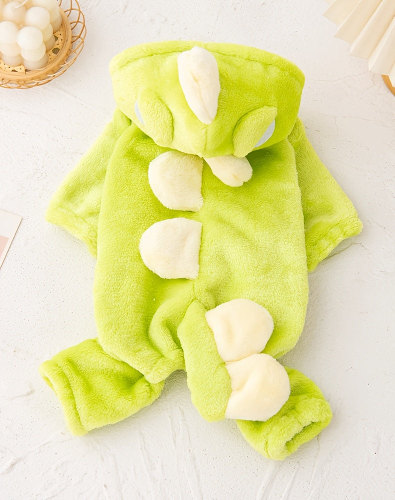 Cute Dog Costumes - Warm Dinosaur Jacket for Small Breeds