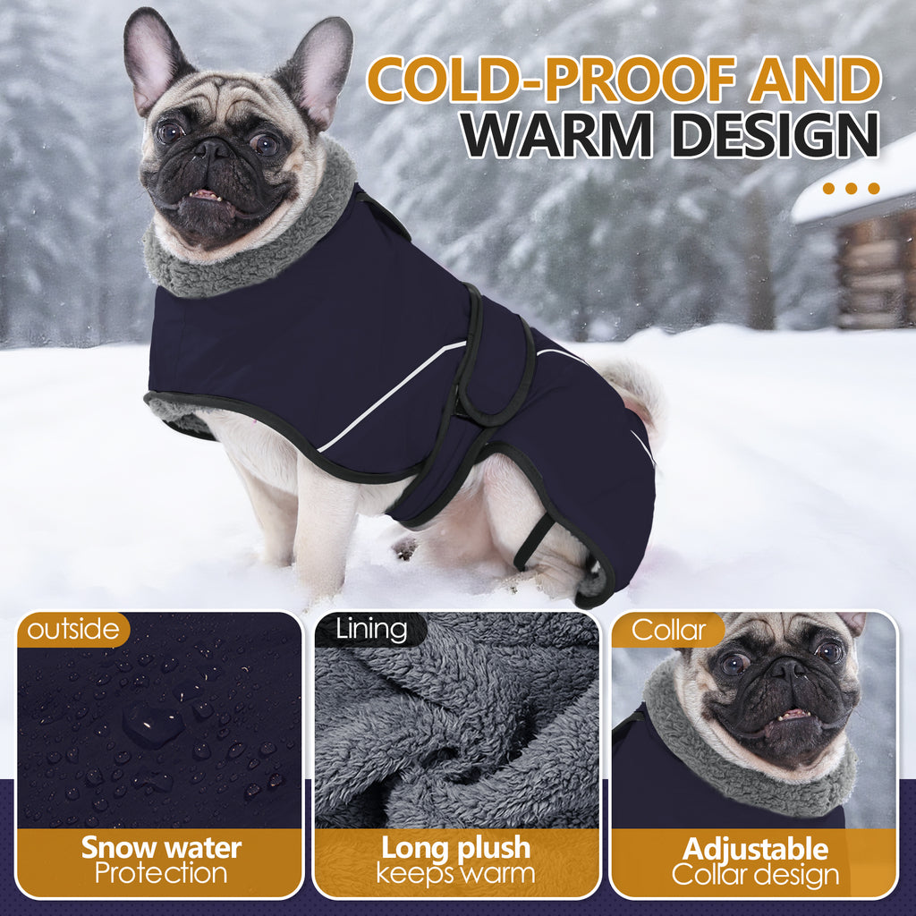 Dog Winter Coat - Windproof Jacket for Large Breeds