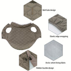 Dog Winter Jacket - Cold Weather Dog Coat with Dark Snap Buttons