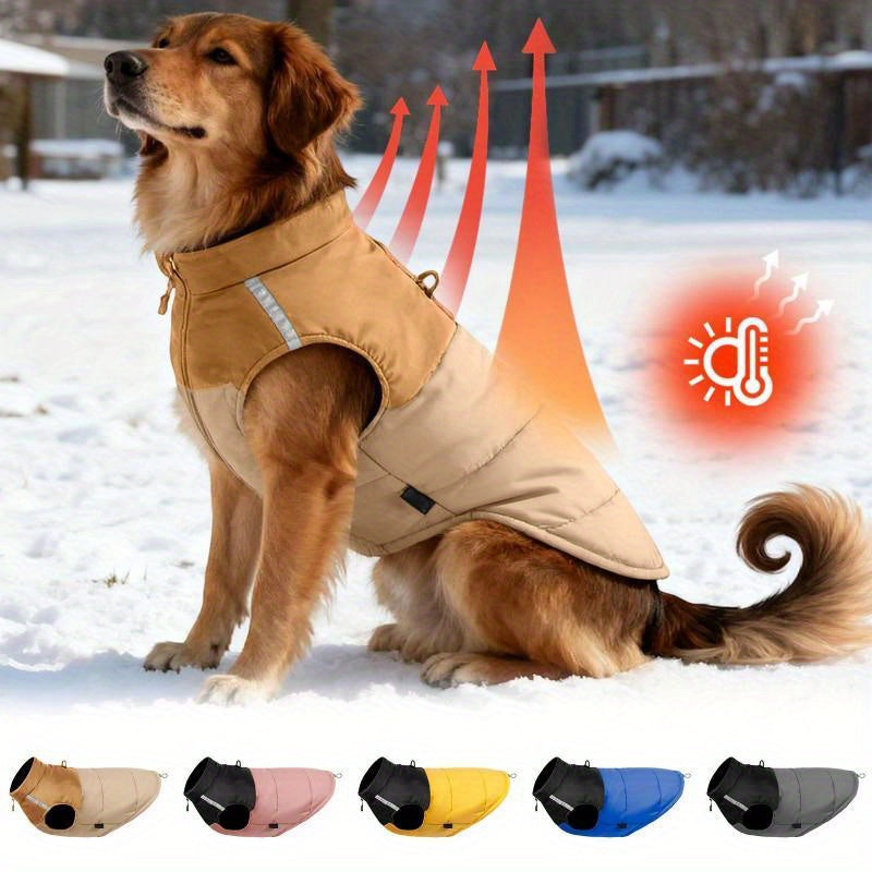 Dog Winter Jacket - Warm Medium Windproof Coat
