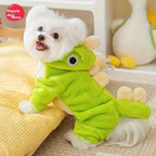 Cute Dog Costumes - Warm Dinosaur Jacket for Small Breeds