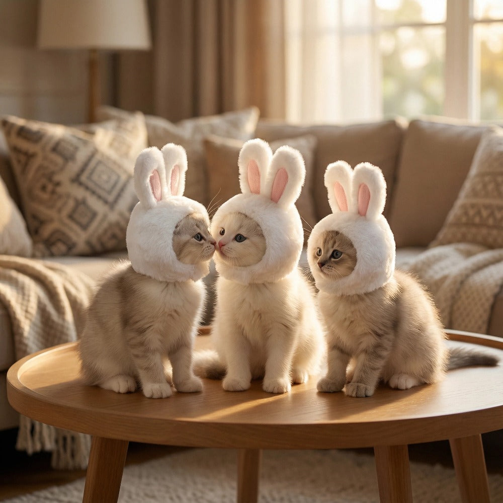 Easter Costumes For Cats - Cat Easter Hats Pet Bunny Costumes