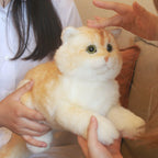 Golden Brtitish Short Hair Cat Plush – Weighted Emotional Support Toy Gift