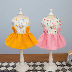 Easter Dog Clothes - Bunny Print Dress for Small Female Dogs