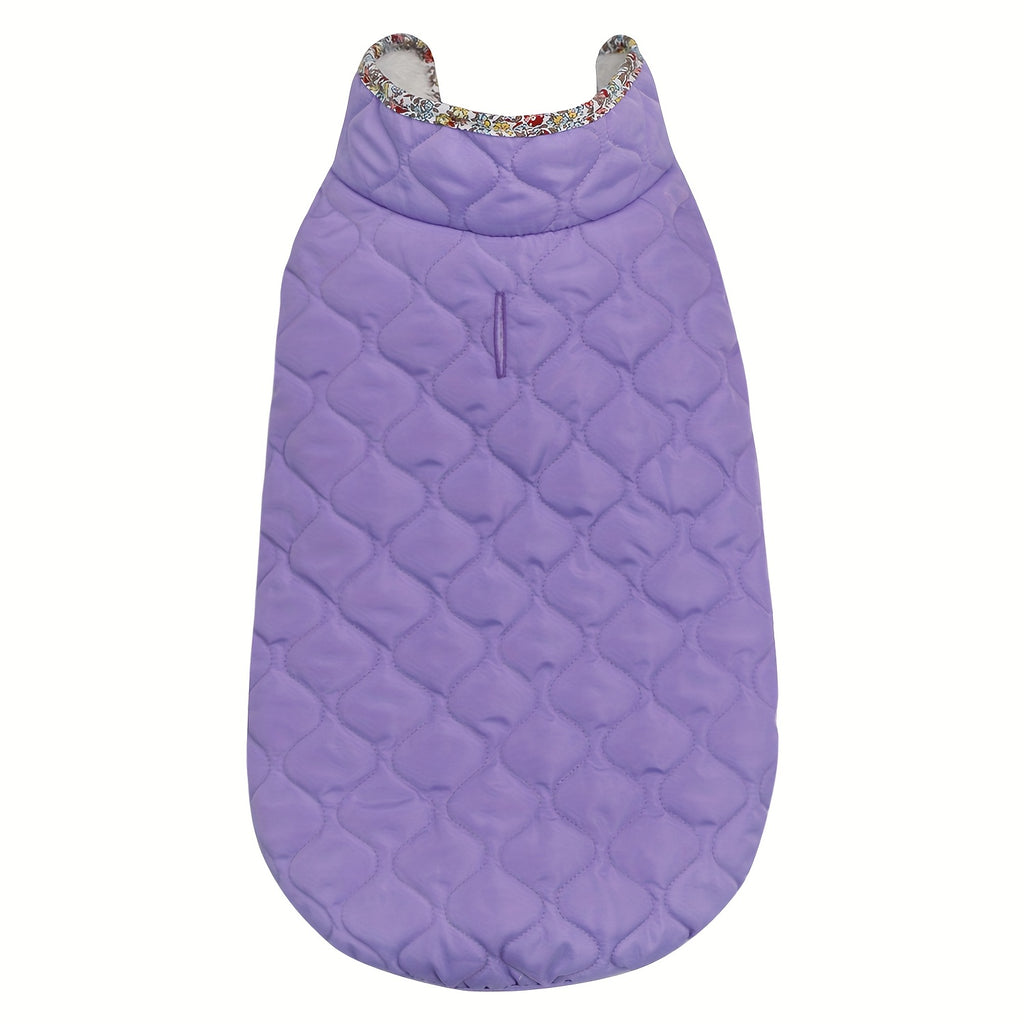Dog Winter Jacket - Cold Weather Dog Coat with Dark Snap Buttons