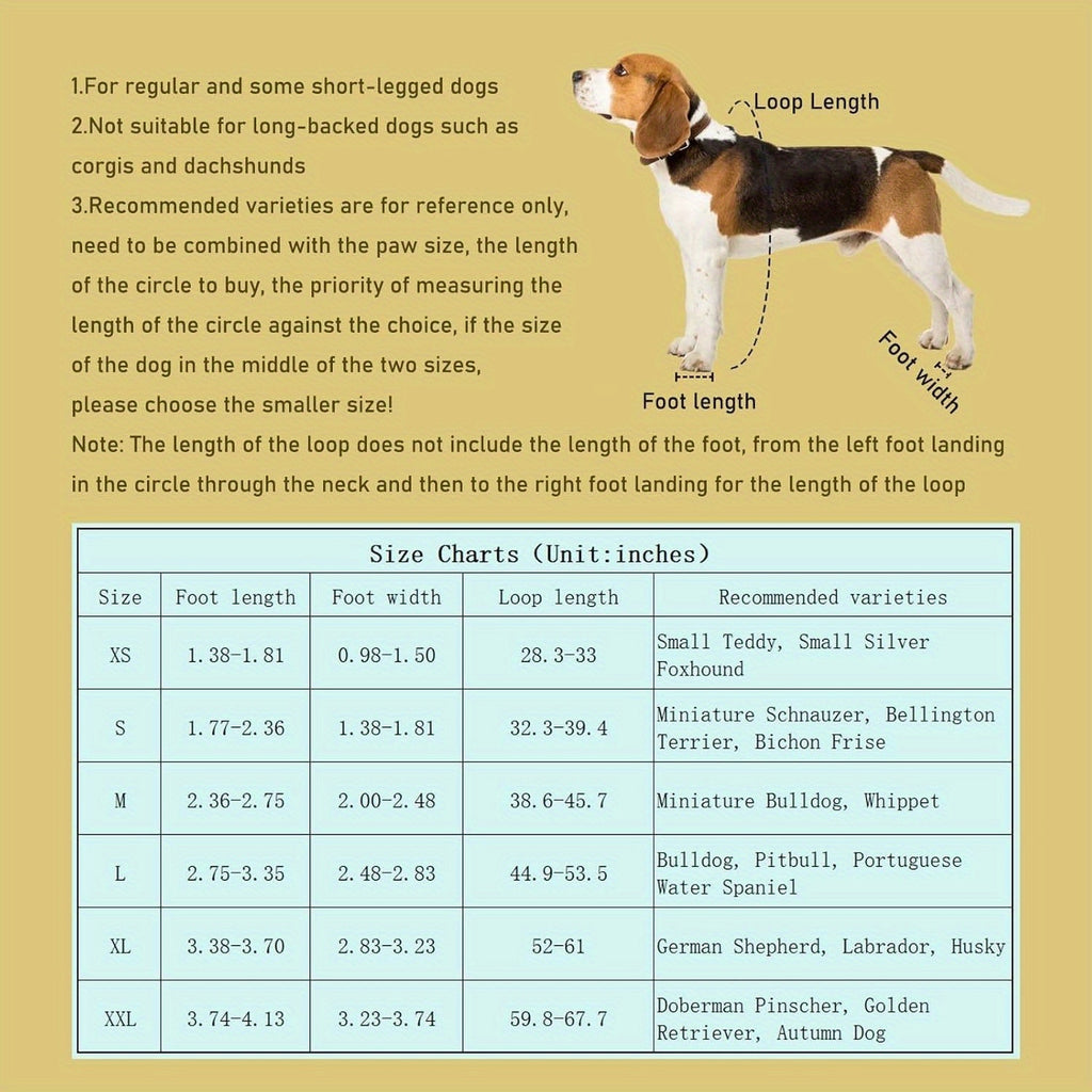 Waterproof Dog Boots Anti-Slip with Adjustable Straps