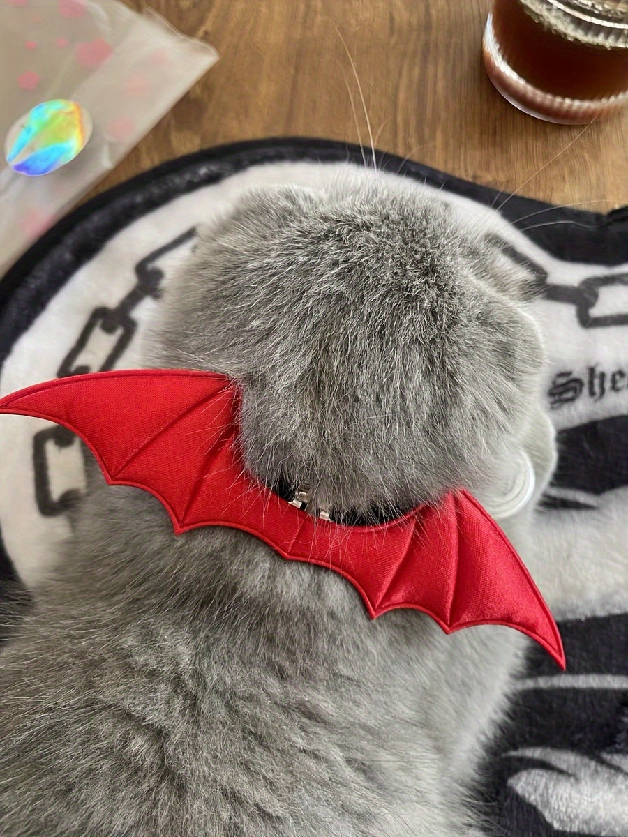 Halloween Pet Collar - Handcrafted Leather with Bell