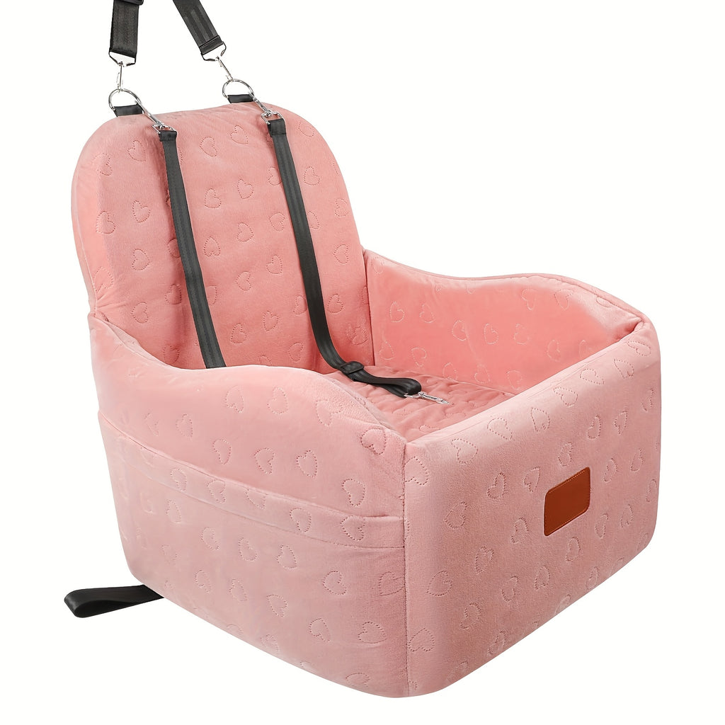 Dog Car Seat - Booster with Elevated Cushion