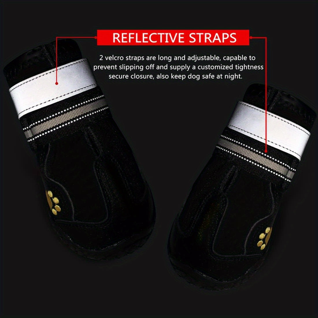 Dog Boots - Non Slip Rainproof Winter Shoes