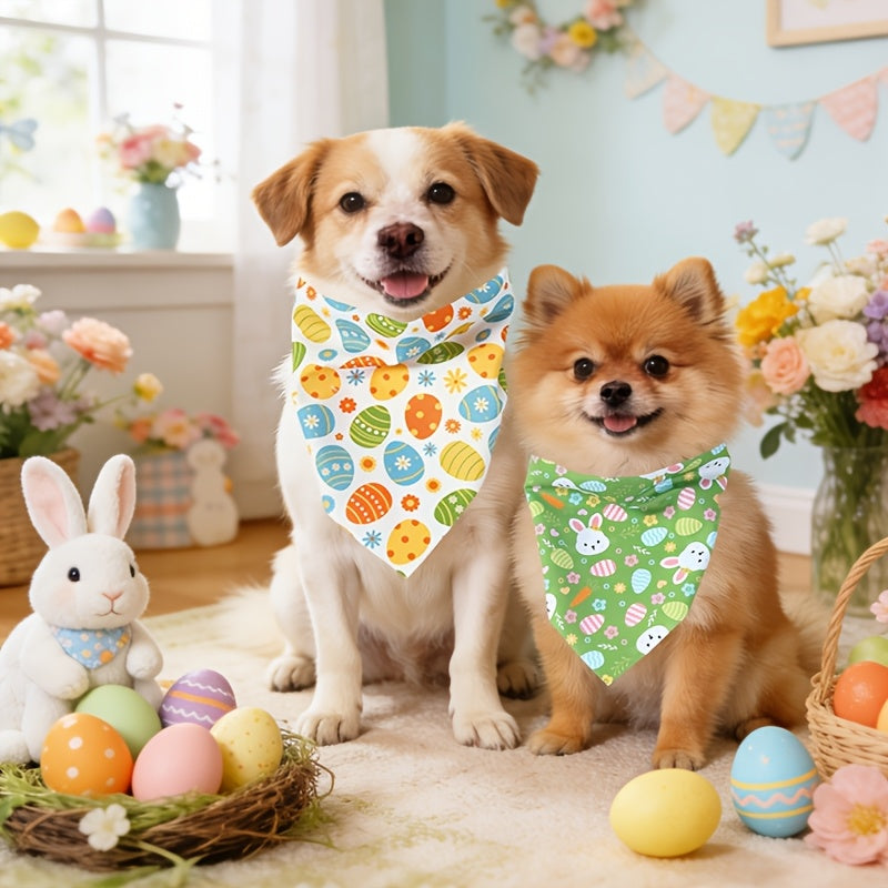 Easter Dog Scarf - Easter Cat Accessories Spring Pet Clothing