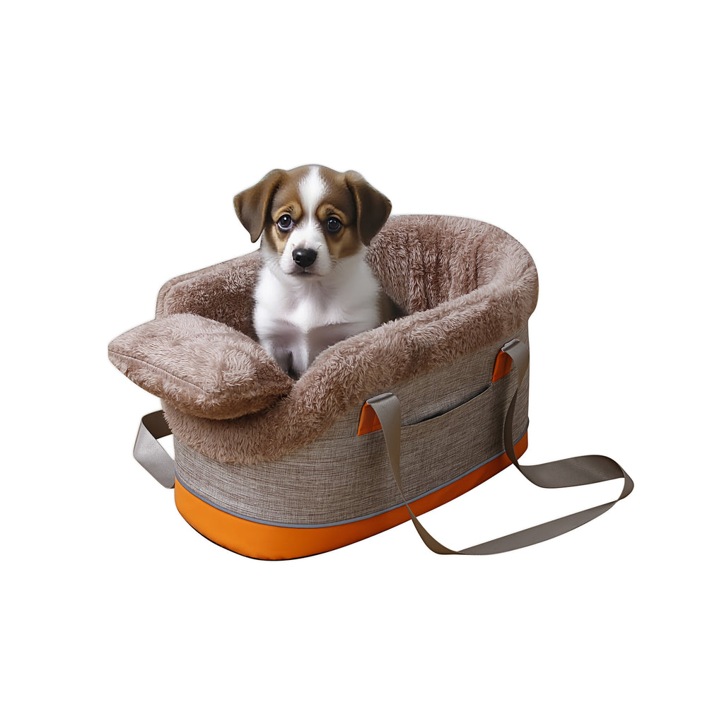 Pet Car Seat Carrier - Dog Cat Travel Crate