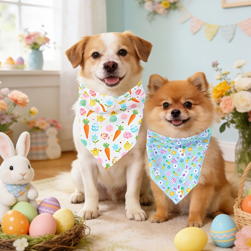 Easter Dog Bandanas - Easter Bunny Print - Spring Celebration