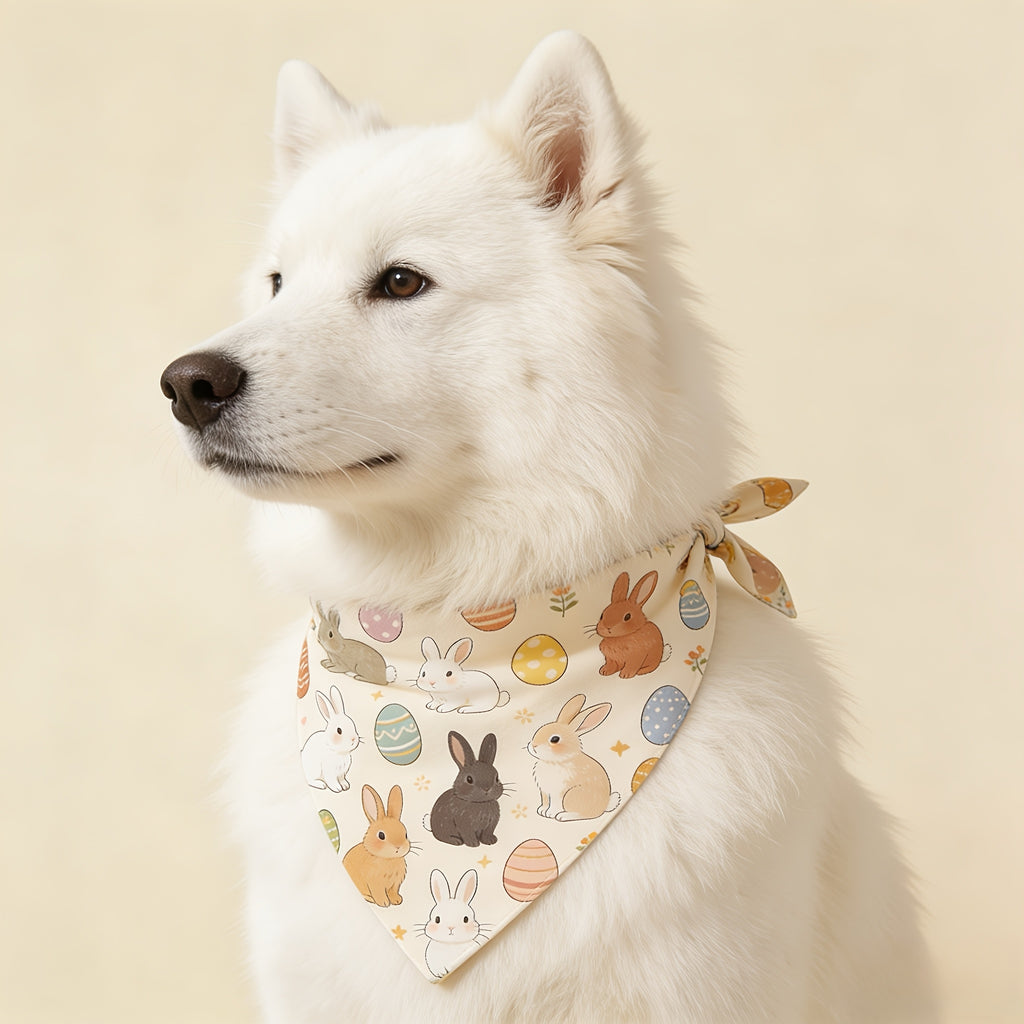 Easter Dog Scarf - Adjustable Pet Neckwear