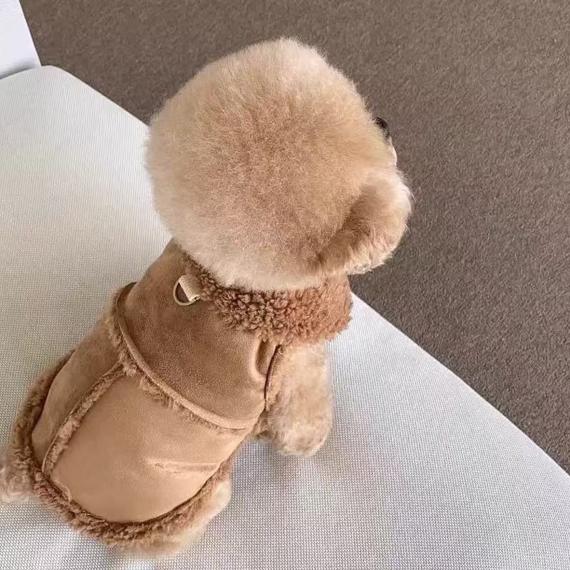 Dog Winter Jacket - Cozy Bear Small Dog Coat