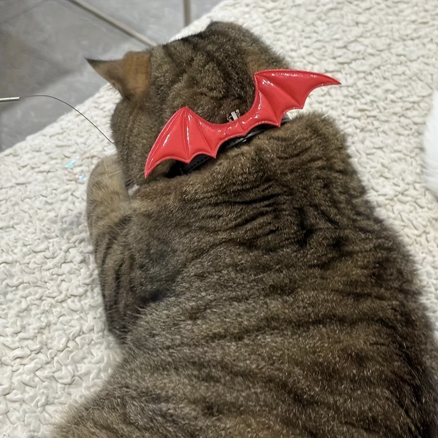 Halloween Pet Collar - Handcrafted Leather with Bell