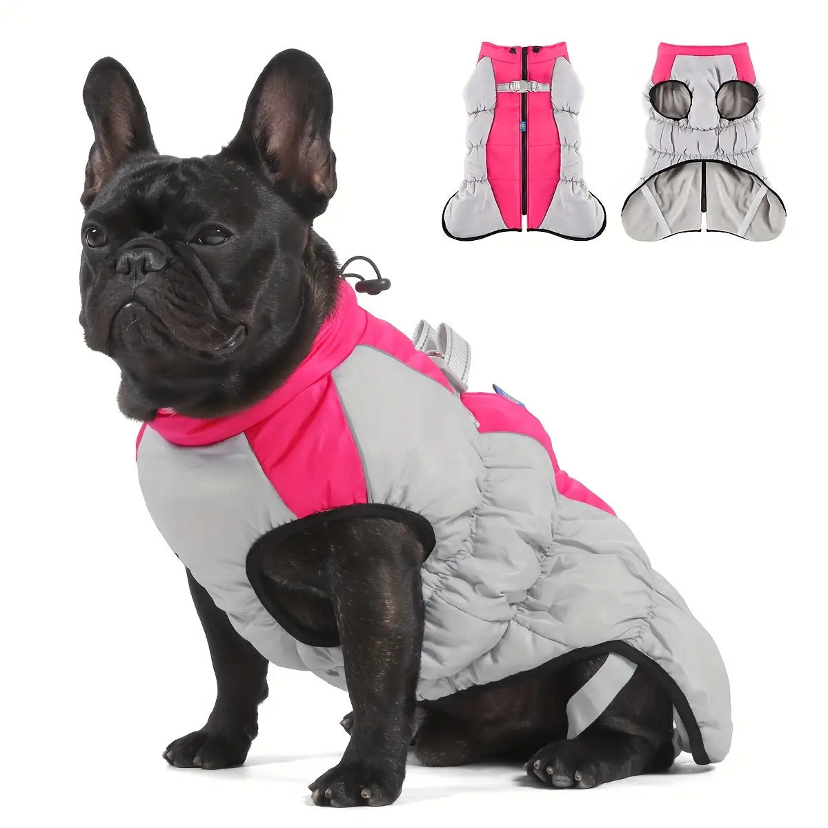 Dog Winter Jacket - Windproof Large Pink