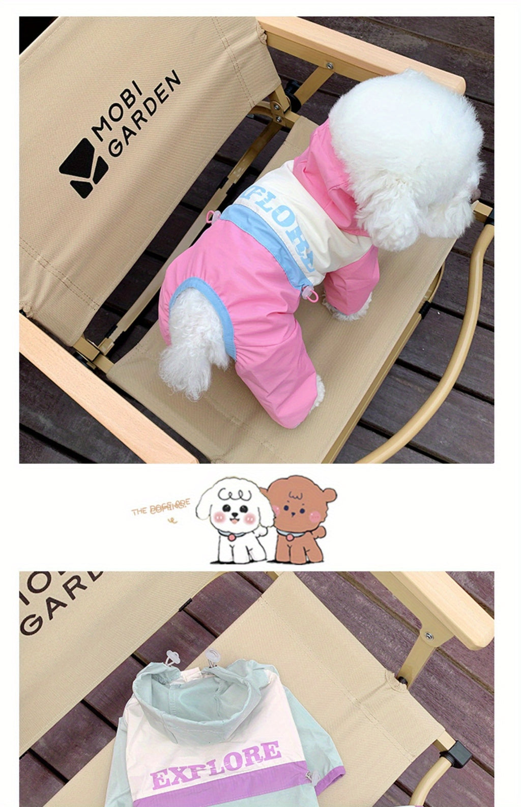 Dog Raincoat - Waterproof Lightweight Coat