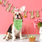 Easter Dog Bandanas - Adjustable with Easter Egg Patterns - Perfect...