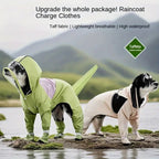 Dog Raincoat - Dog Rain Jacket Waterproof Dog Coat