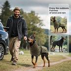 Waterproof Dog Raincoat - Adjustable - Reflective Strips