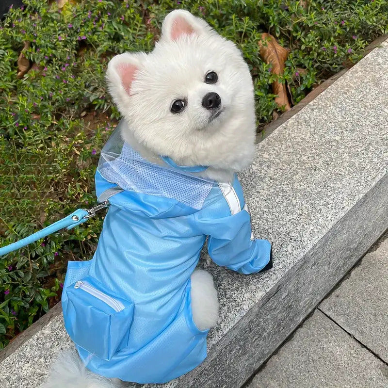 Dog Raincoat with Boots - Waterproof Puppy Rainwear
