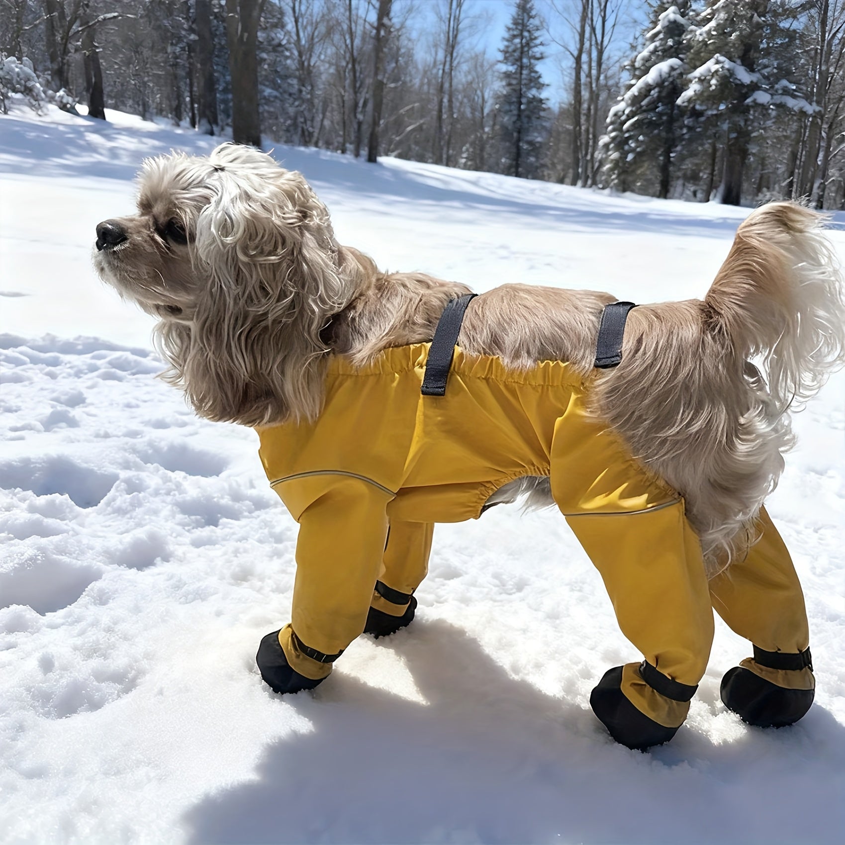 Waterproof Dog Boots - Adjustable Anti-Slip Shoes