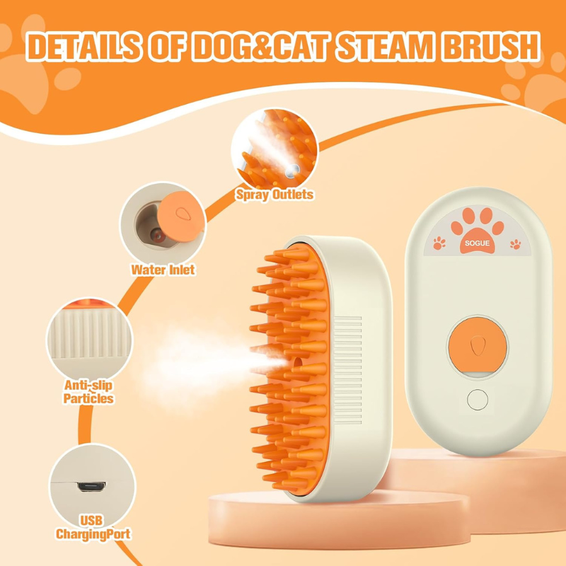 GroomBrush-The All-in-One Pet Gromming Mist Brush
