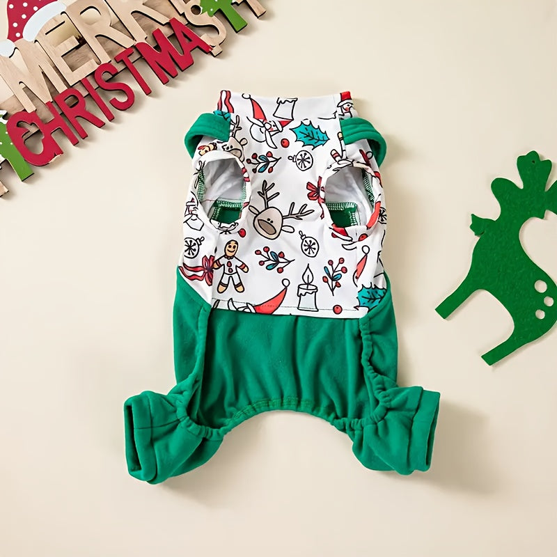 Christmas Dog Overalls - Warm German One-Piece Pants