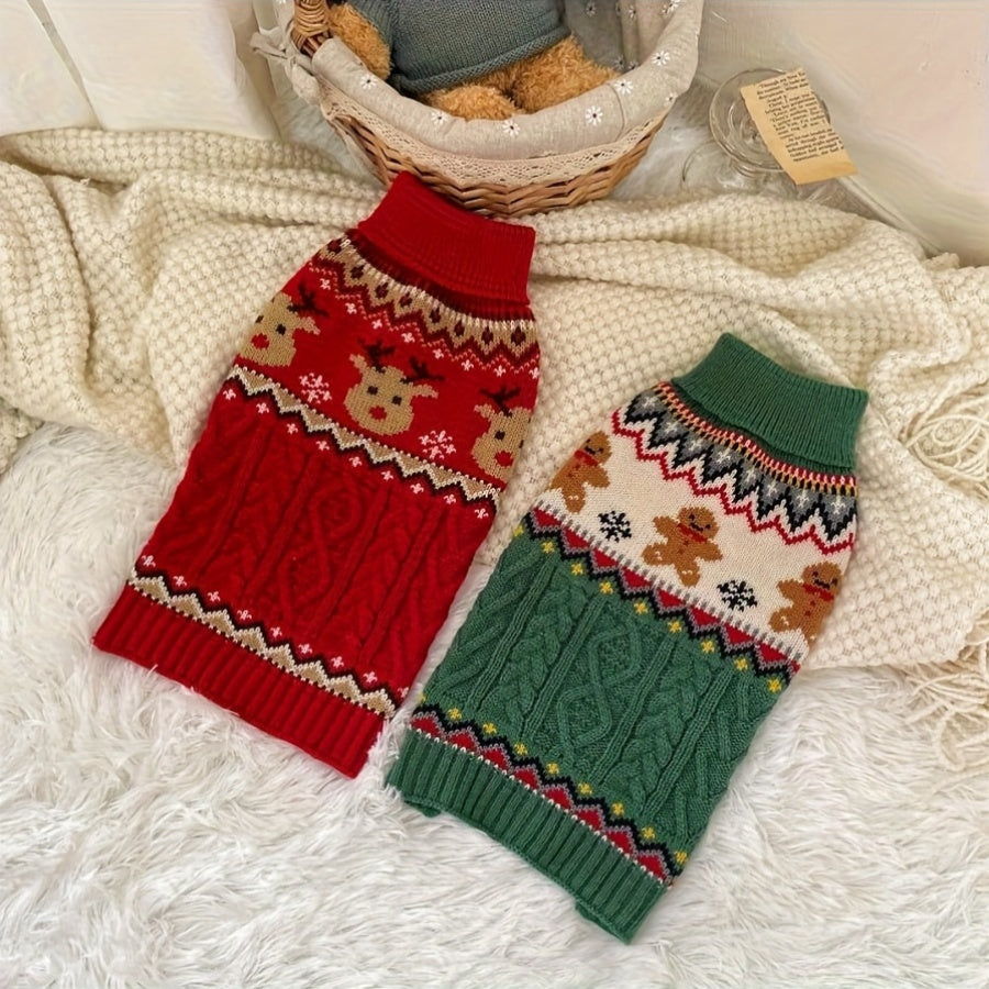 Dog Sweater - Dog Christmas Sweater Winter Dog Clothes