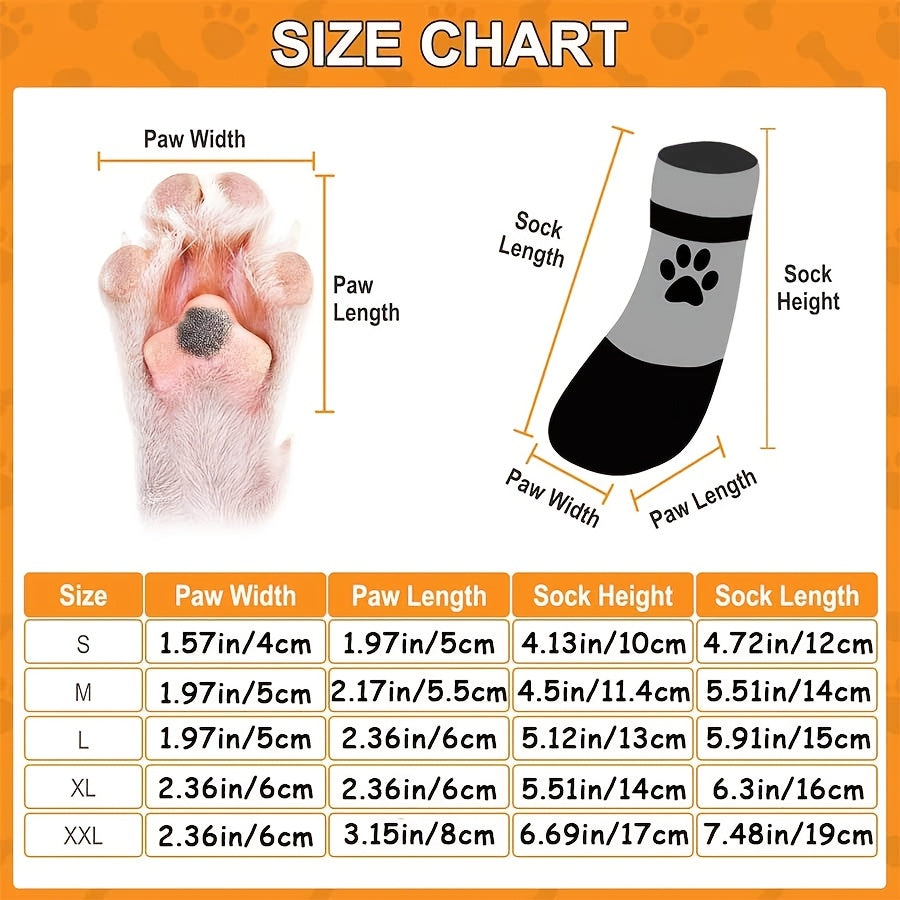 Dog Socks - Waterproof Anti-Slip Pet Footwear Protection