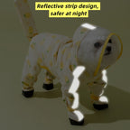 Dog Raincoat - Windproof Pet Rain Jacket with Reflective Strips
