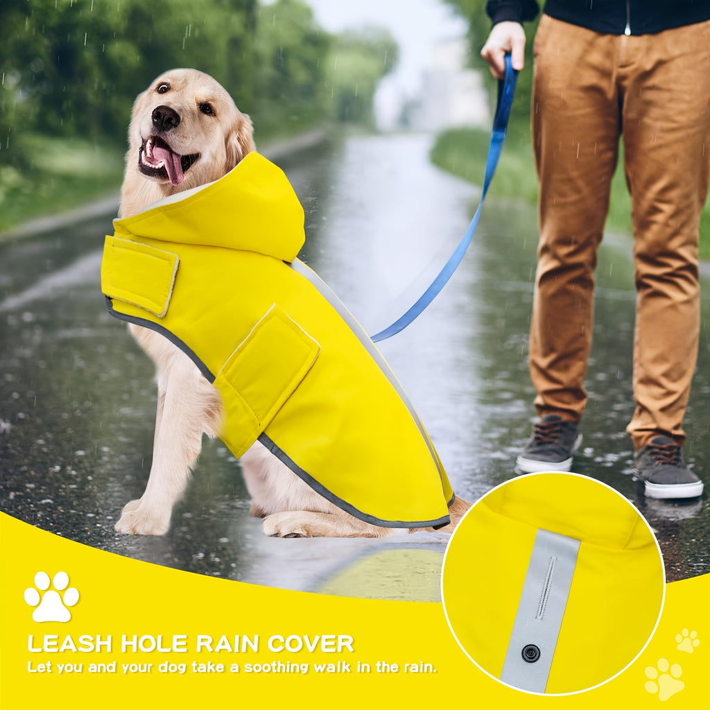 Dog Raincoat - Waterproof Reflective Coat