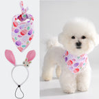 Easter Pet Scarf - Dog Headband Rabbit Accessories