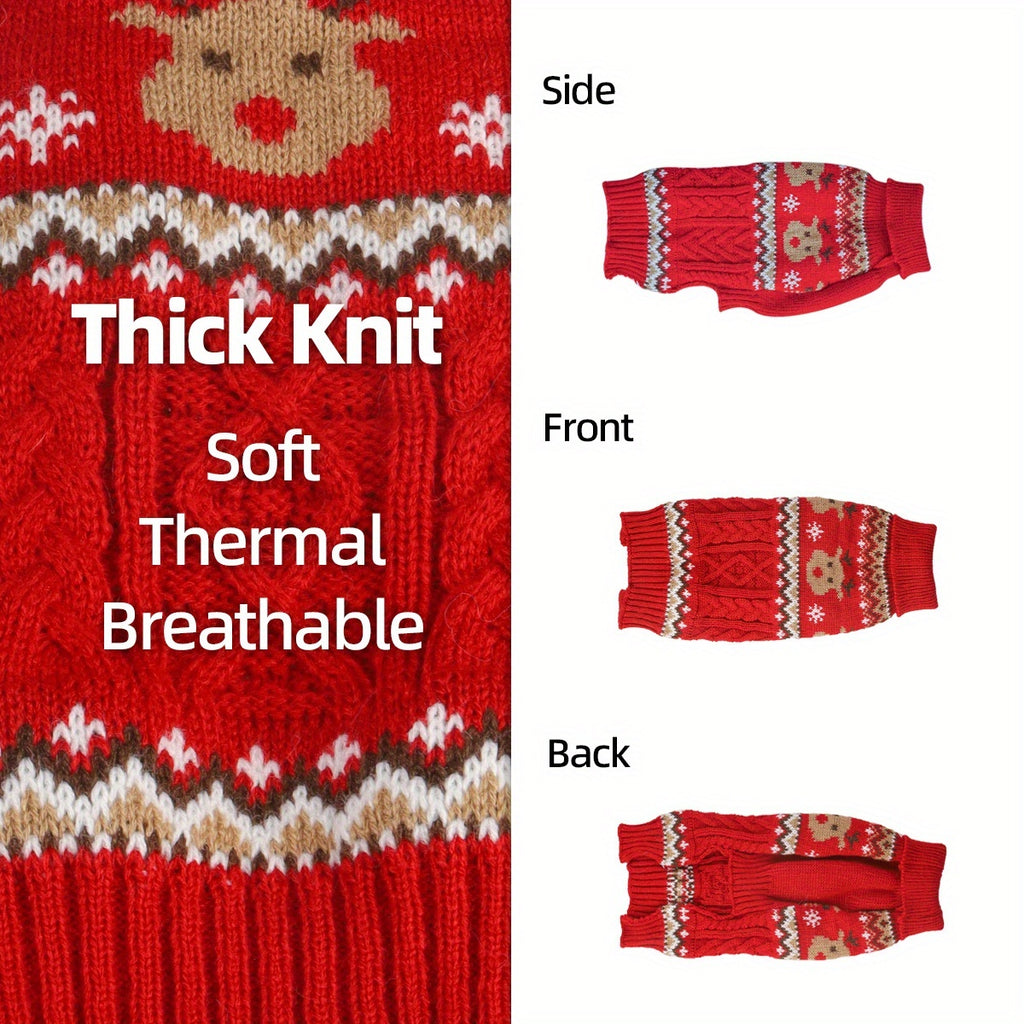 Dog Sweater - Dog Christmas Sweater Winter Dog Clothes