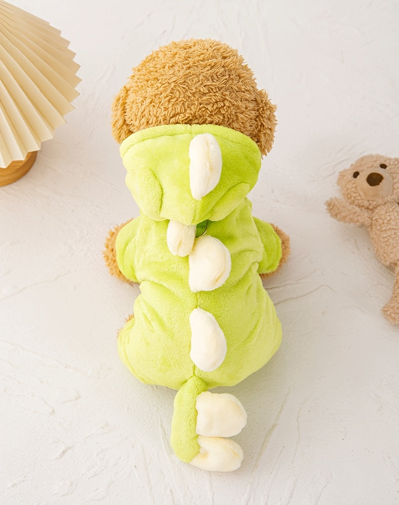 Cute Dog Costumes - Warm Dinosaur Jacket for Small Breeds