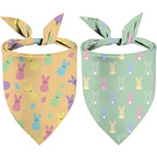 Easter Dog Bandanas - Adjustable Triangle Style