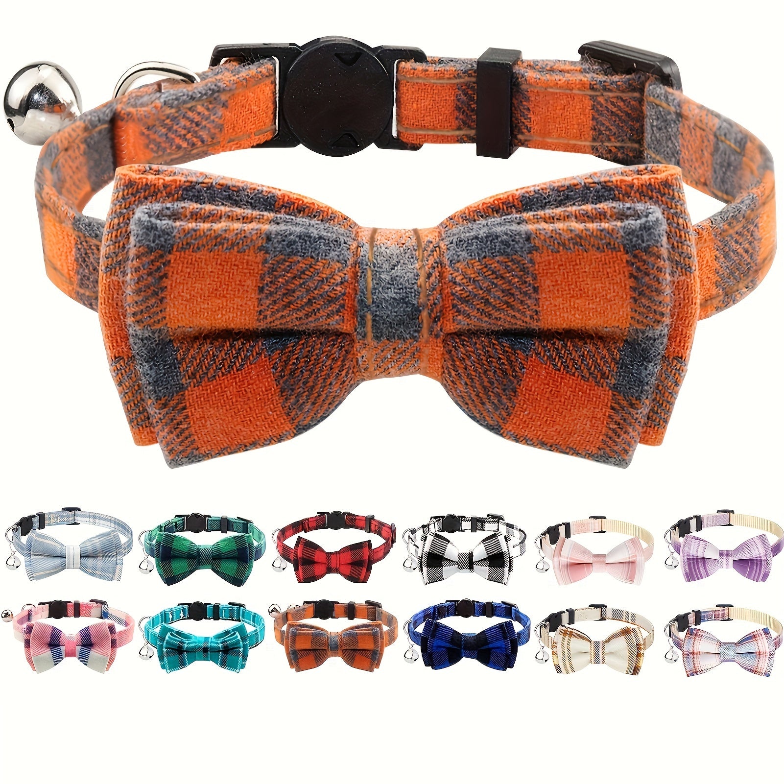 Adjustable Bow Tie Cat Collar – Stylish & Comfortable Breakaway Design