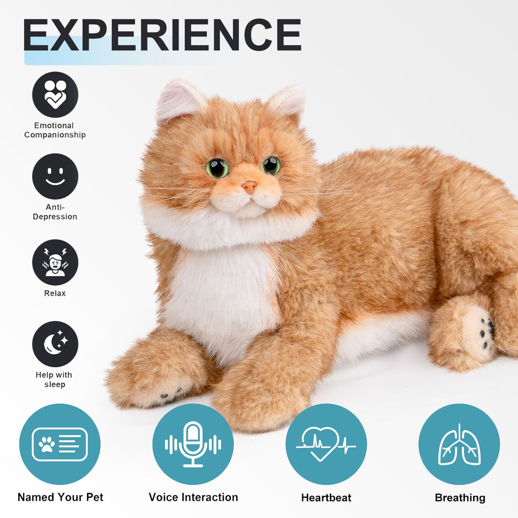 Percy Robot Cat – Interactive Weighted Comfort Toy