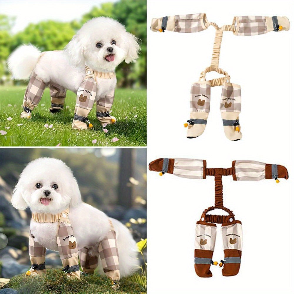 Reflective Dog Jumpsuit - Adjustable Anti-Slip Pants
