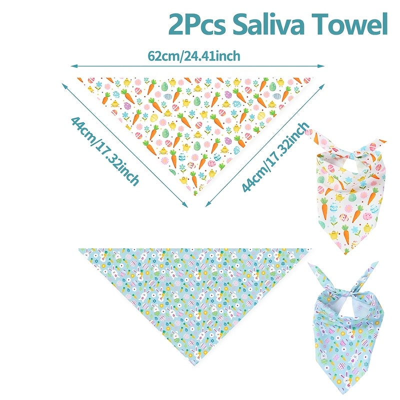 Easter Dog Bandanas - Easter Bunny Print - Spring Celebration