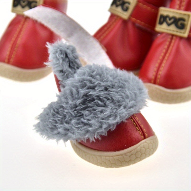 Anti-Slip Dog Boots for Large Dogs - Waterproof Winter