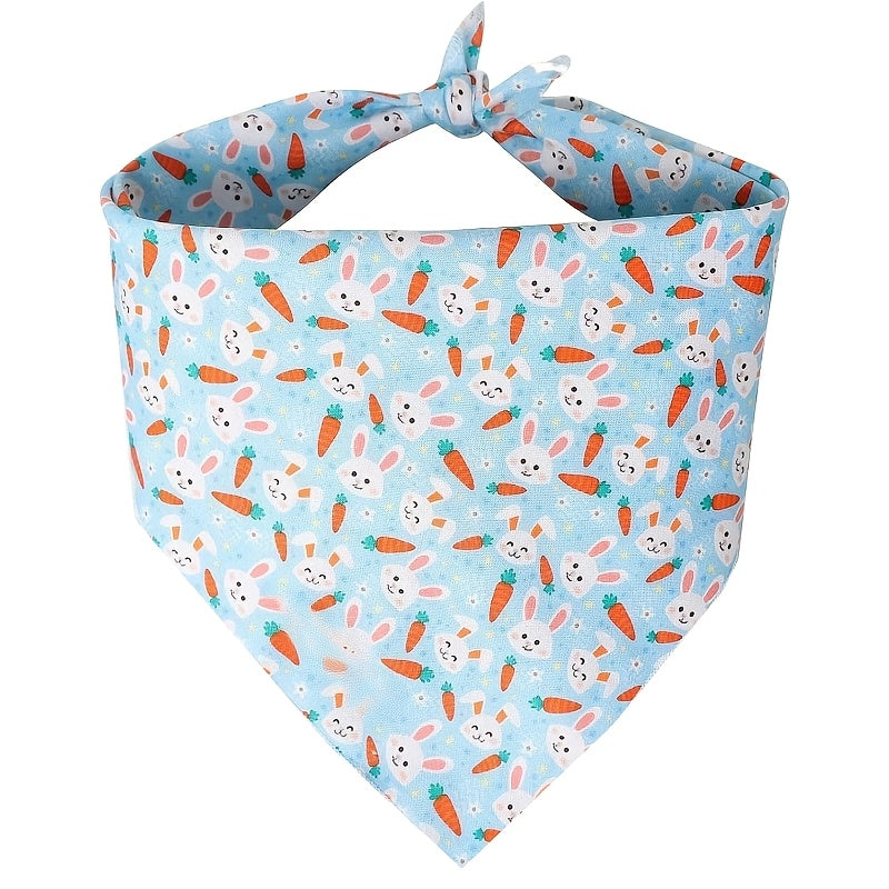 Easter Dog Bandana - 24.8x11 Inch Carrot Bunny Design