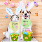 Easter Dog Bandana - Adjustable with Easter Egg Design