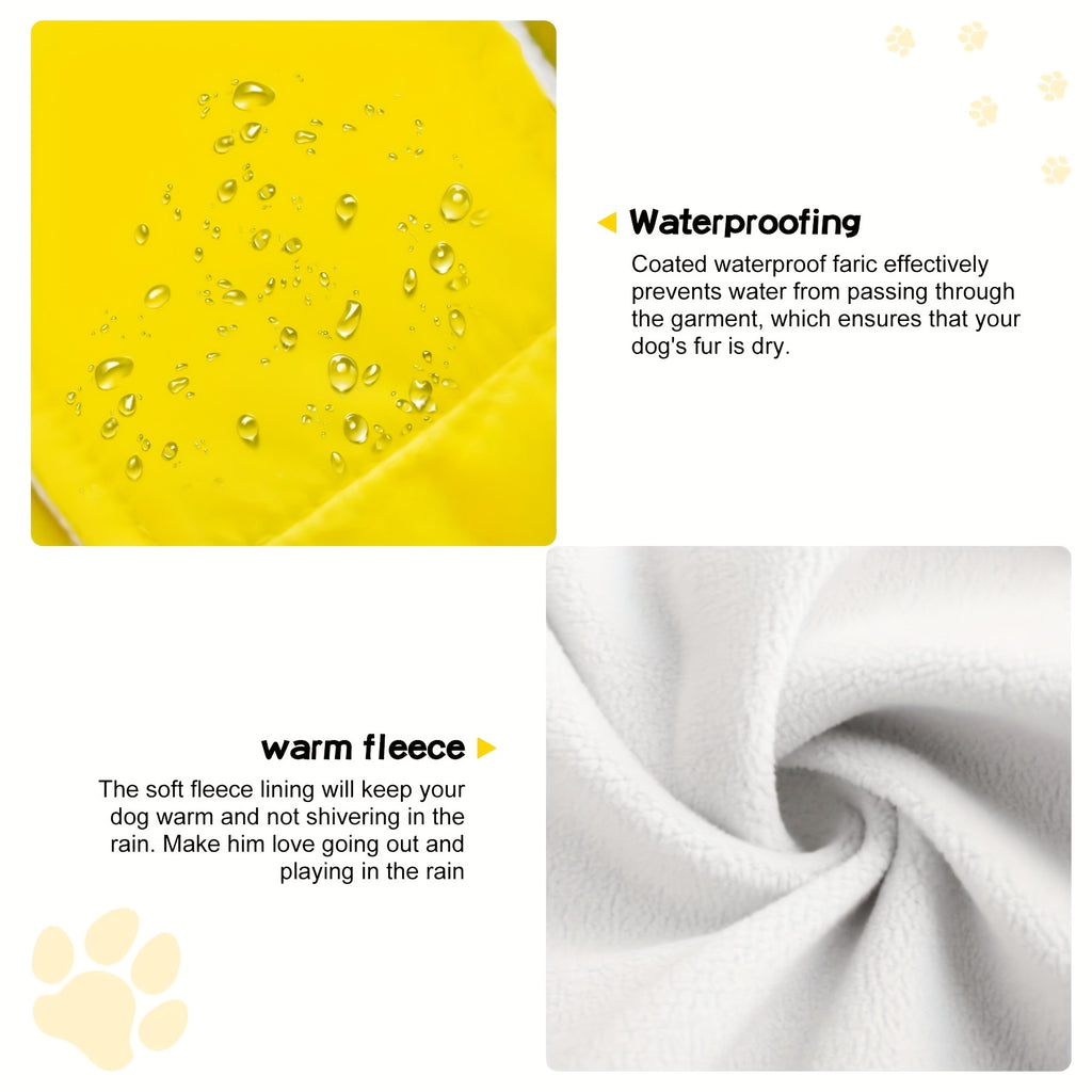 Dog Raincoat - Waterproof Reflective Coat