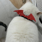 Halloween Pet Collar - Handcrafted Leather with Bell