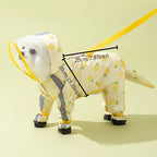 Dog Raincoat - Windproof Pet Rain Jacket with Reflective Strips