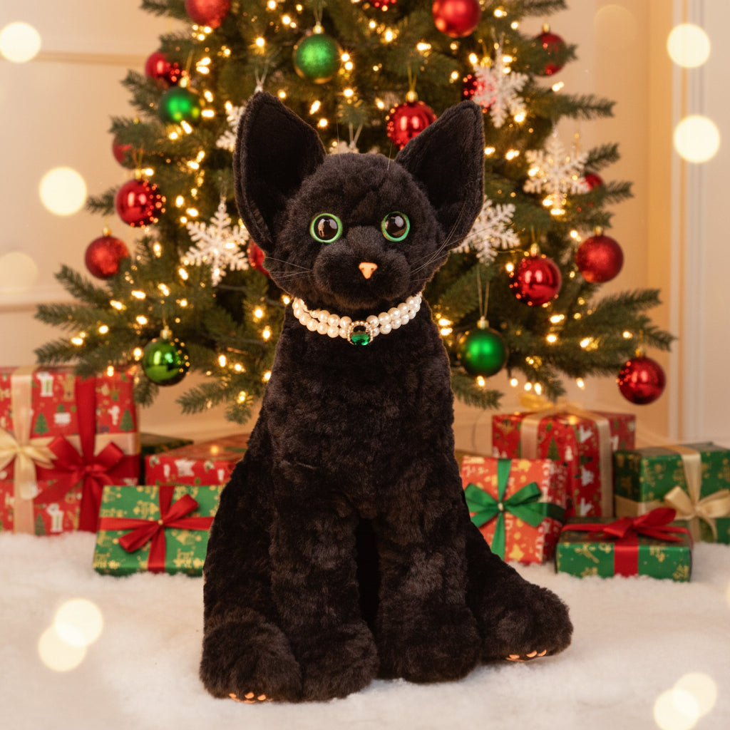 Devon Rex Cat Plush – Handmade Gift for Cat Lovers