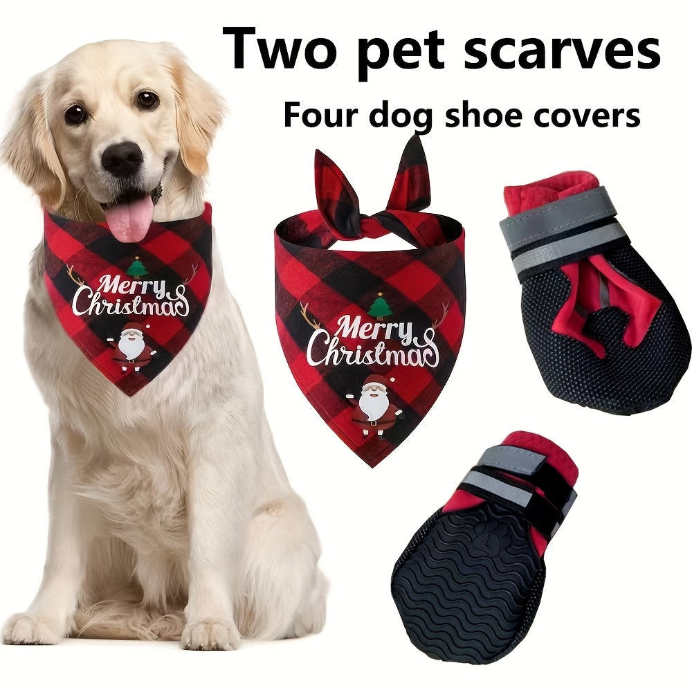 Waterproof Dog Boots - Anti-Slip Large Breed Dog Shoes