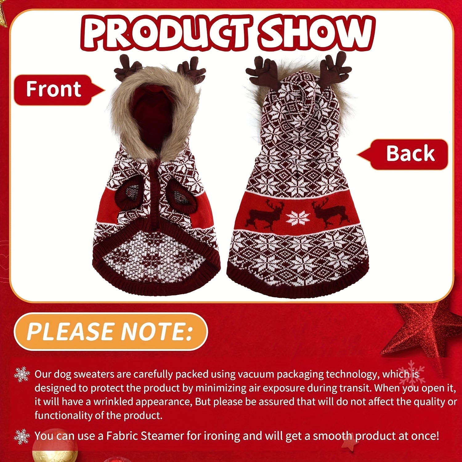 Dog Winter Sweater - Large Dog Sweaters Dog Hooded Sweaters